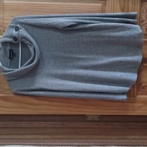 Gray Cowl Neck Sweater